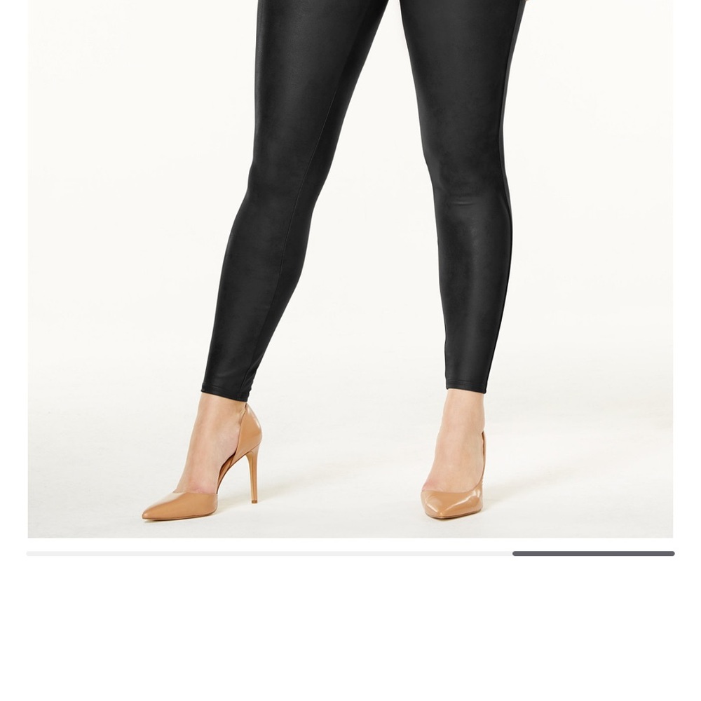 Spanx Faux Leather Black Leggings